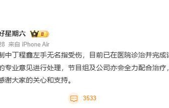 你好星期六回应丁程鑫伤情：已在医院诊治并完成详细检查|在播综艺|湖南卫视|节目|受伤|节目组
