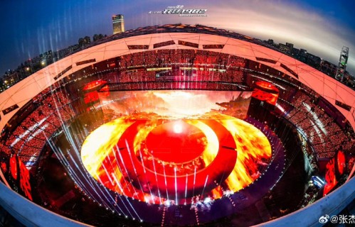 张杰鸟巢连唱刷新全球体育场纪录|华语|王真