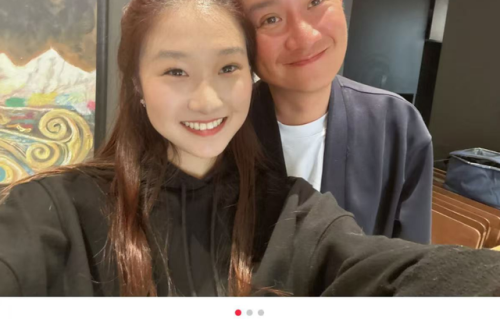 马伊琍俩女儿现身爸爸饭馆，文章全程陪伴，爱马化妆遮不住脸上痘