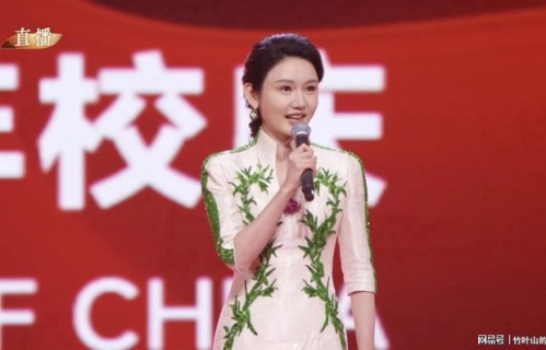 中传校庆晚会，龙洋在众多主持人中抢风头，穿春晚旧礼服效果炸裂|央视春晚|尼格买提|校庆晚会|龙洋(主持人)